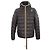 K-Way Giacca in piuma grigia reversibile Grigio
