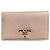 Prada Saffiano Leder Geldbörse Beige