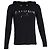 Balmain Mirror Long Sleeve Hoodie in Black Cotton