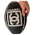 Balón de rugby Chanel Negro Blanco