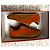 Baskets Hermès Daim Marron Orange - vue 11
