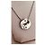 Collana con pendente Dinh Van Pi in oro bianco e diamanti Argento - vista 9