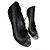 Chanel Décolleté in pelle verniciata nera tweed con catene e punta a cappuccio 2009 Nero