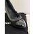 Chanel Décolleté in pelle verniciata nera tweed con catene e punta a cappuccio 2009 Nero - vista 2