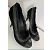 Chanel Décolleté in pelle verniciata nera tweed con catene e punta a cappuccio 2009 Nero - vista 4