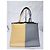 FENDI Vitello Elite Bi Color 3Jours Tote Silber Grau/Gelb - Ansicht 10