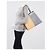 FENDI Vitello Elite Bi Color 3Jours Tote Silber Grau/Gelb - Ansicht 3