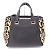 Borsa a mano leopardata Jimmy Choo Marrone Nero