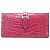 Hermès Bearn Soufflet Diamond Bi-Fold Langbörse Fuschia
