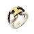 Ring Hermès Anello da uomo Hermes in argento e oro giallo