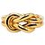 Ring Anello per sciarpa a nodo placcato oro Hermès D'oro
