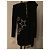 Abito Balmain Body Con nero a maniche lunghe con stelle in cristallo - vista 4