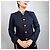 Valentino Garavani Giacca lunga blu navy Oliver di Valentino - vista 8