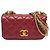 Borsa a spalla Chanel Coco Mark Matelassé 3 catene Rosso