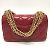 Borsa a spalla Chanel Coco Mark Matelassé 3 catene Rosso - vista 2