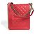 Borsa a spalla Chanel Boy Pochette in pelle rossa Rosso - vista 2