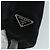 PRADA Borsa a mano in nylon nero argento autentica ep5402 - vista 14