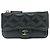 Monedero de cuero caviar Chanel Negro