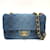Borsa a Spalla Chanel Matelassé Gradiente Blu