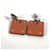 Hermès Hermes Heart Asdukur PM Ohrringe Silber Orange  - Ansicht 2