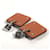 Hermès Hermes Heart Asdukur PM Ohrringe Silber Orange  - Ansicht 6