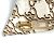 Barrette en soie beige Fendi - vue 11