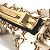 Barrette en soie beige Fendi - vue 5