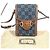 Pochette a spalla in denim e pelle Horsebit di Gucci Marrone Blu - vista 2