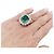 inconnue Anello Pompadour smeraldo, diamanti, platino e oro giallo. - vista 6