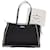 Borsa tote Prada Re-Nylon nera e blu con rivetti Nero  - vista 8