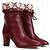 GUCCI - Botines Gucci de cuero burdeos (T39)