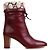 GUCCI - Botines Gucci de cuero burdeos (T39) - vista 2