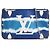 LOUIS VUITTON - Pochette Double Zip Louis Vuitton in tela rivestita Blue Escale