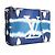 LOUIS VUITTON - Pochette Double Zip Louis Vuitton in tela rivestita Blue Escale - vista 2