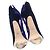 Stivaletti cut out bicolor Sergio Rossi in suede blu Blu chiaro - vista 7