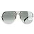Givenchy 7126/2 Aviator-Sonnenbrille aus silbernem Metall