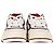 Baskets Gucci Re-Web basses en cuir bordeaux - vue 3