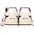 Baskets Gucci Re-Web basses en cuir bordeaux - vue 4