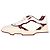 Baskets Gucci Re-Web basses en cuir bordeaux - vue 5
