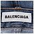 Pantalones de mezclilla azul de algodón de tiro alto, corte regular 3/4 de Balenciaga - vista 5