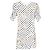 Maje Razula Mini-Kleid aus weißem Polyester mit Pailletten und Polka-Dots