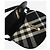 Burberry Borsa a spalla a quadri in jacquard nero - vista 6