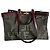 Borsa a Spalla Fendi 8BH374 FF Peekaboo X Tote Verde