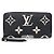Louis Vuitton Zippy Wallet in Bicolor Monogram Empreinte Leather Black Beige