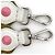 Fendi Leder Schultergurt Pink Weiß Beige - Ansicht 6
