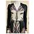 Atemberaubendes ETRO-Kleid mit Ledergürtel Schwarz Mehrfarben - view 3