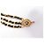 Medaillon VINTAGE CHANEL LOGO CC GÜRTEL VERSCHLUNGENES LEDER T70 GOLDMETALL Golden - Ansicht 13