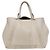 BALENCIAGA Navy Cabas Handtasche Leder Weiß Silber 339936 Auth bs17140 - Ansicht 2
