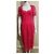 Marchesa Abito da cocktail fucsia a tubino con schiena scoperta Rosa Fuschia - vista 3
