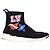 Louis Vuitton LV Heart Patches Socken Sneakers aus schwarzem Polyester